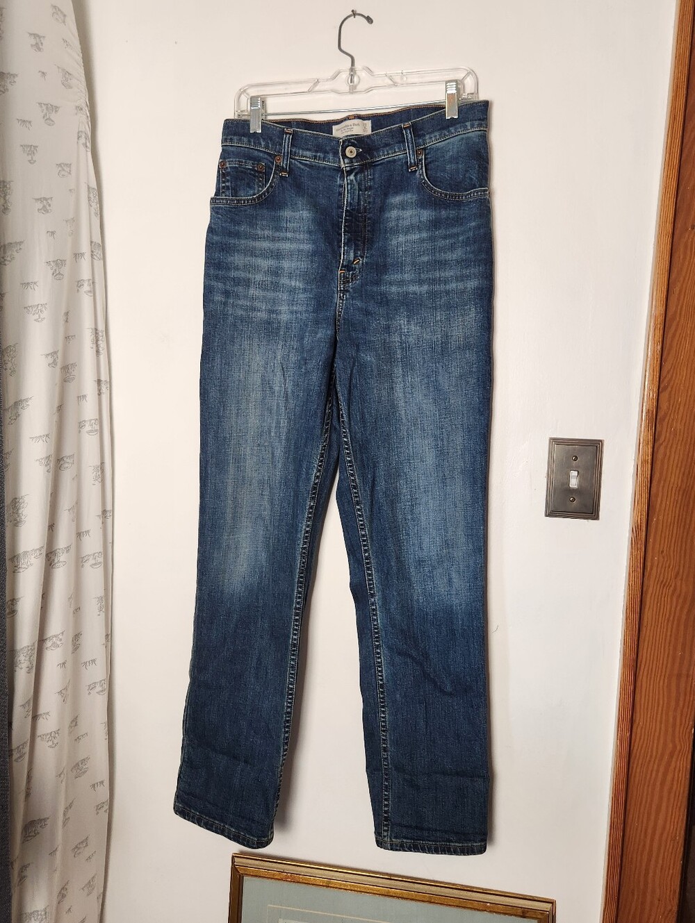 Abercrombie & Fitch 90s Straight Ultra High Rise Dark Wash Jeans Size 29